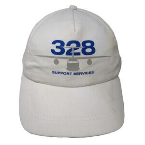Myrtle Beach 5 Panel White One Size Strapback 328 Support Services Airplane Hat
